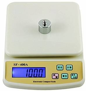shrines Digital 10kg x 1g Kitchen Scale Balance Multi-purpose weight measuring machine without Adapter(CHARGER) Weighing Scale