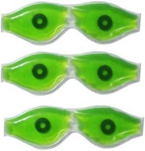 BIRONZA Aloe Vera Cool Gel Eye Mask Summer Ice Cooling Sleeping Mask for Eye Patches Remove Dark Circles Fatigue Cool Eyes Patch Pads Eye Care (3 PC)