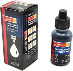 Kokuyo Camlin Permanent Marker Pen Black Ink 15 ml Marker Refill