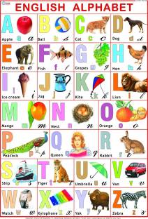 English Alphabet for Children Photographic Paper