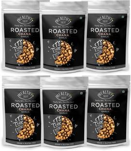 Healthy Treat Roasted Chana - Garlic Combo (Pack of 6 200 gm Each)