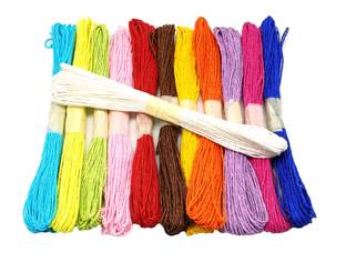 PRANSUNITA Twisted Raffia Paper Dori Cord 240 MTS, 12 Colors, 2 ply Craft Twine Rope String for Gift Wrapping, Baking, Scrapbook, DIY Crafts