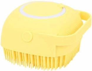 Rishika Body Cleaning Bath Brush, Silicone Soft Bath Body Brush with Shampoo Dispenser