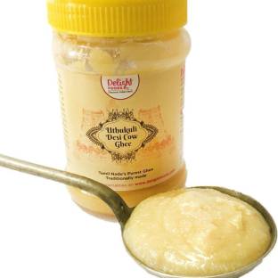 Delight Foods Uthukuli Pure Desi Cow Ghee | Pure Clarified Butter | 100% Natural & No Preservatives Ghee 200 ml Plastic Bottle