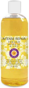 deve herbes Intense Repair Hair Oil - For Dry, Damaged and Brittle hair. Reduces hairfall. Jatamansi, Rosemary, Thyme, Tea Tree & French Lavender Essential Oils in Almond, Castor & Olive Hair Oil