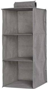 CPEX Package Includes : 1 Pc of 3 Layer Cloth Organizer, Size : 30 x 30 x 60 cm inside. Material : Non-Woven. Color : Multi color Shoe Organizer, Closet Organizer