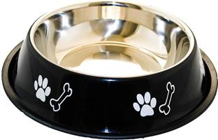 Kiki N Pooch Round Stainless Steel Pet Bowl