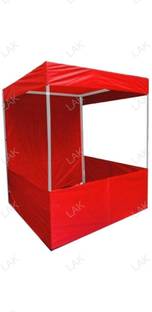 lak Canopy Foldable Marketing Tent for Advertisement Branding Promotion (4x4x7ft, Red) Tent - For 5 Person