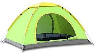 SOCHEP 4 Person Polyester Camping Tent Waterproof House Tent for Picnic,Hiking,Trekking Tent - For 4 PERSON