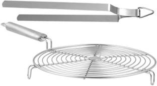 RAU MA Premiu Quality SSRoaster_Chimta_Chimta_08 Tong With SSRoaster 02 27 cm Roasting Tong Set
