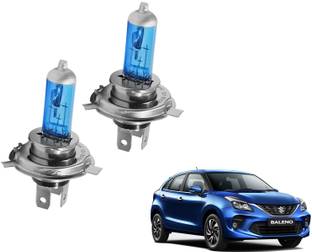WolkomHome Car H4 halogen headlight bulb 12V 130/100W 5000K Cool Blue Headlights Lamp Light Bulb Replacement for Maruti Baleno Headlight Car Halogen for Maruti Suzuki (12 V, 100 W)