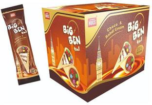 HUGS Big Ben Choco & Rabdi Cream 4 in 1 Box 30pcs Wafer Rolls