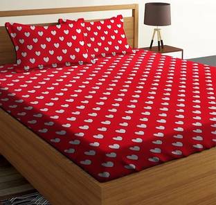 HSR Collection Cotton Double Flat 180 TC Printed Bedsheet