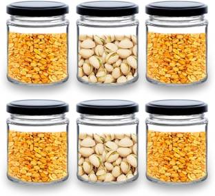 CROCO JAR Glass Tea Coffee & Sugar Container  - 190 ml