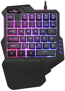 Sanctuary One Handed Gaming Keyboard | Gaming keypad | RGB LED Backlit, Macro Keys, 35 Keys Portable Mini Gaming Keypad Ergonomic Game Controller for PC PS4 Xbox Gamer ( One Handed Gaming Keyboard) Wired USB Handheld Gaming Keyboard Compatible with Desktop, Laptop, Mac