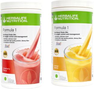 HERBALIFE Formula 1 Shake Mix- Strawberry Flavor & Mango Flavor For Weight Loss Plant-Based Protein