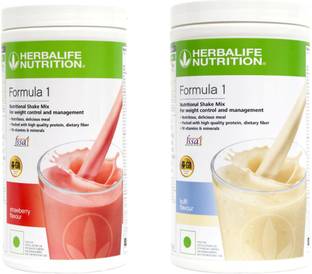 HERBALIFE Formula 1 Shake Mix- Strawberry Flavor & Kulfi Flavor For Weight Loss Plant-Based Protein