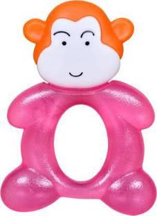 BabyGo Water Filled BPA Free Monkey Shaped Teether for Kids Teether