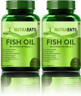 NutraEats Fish Oil (Triple Strength) With 1000Mg Omega 3 (Pack Of 2)Pro