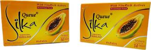Queue Silka Papaya Whitening Soap With Natural Ingredients