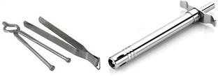 A2SK High Quality lighter chimta pakkad set 17 cm Roasting, Utility Tong Set