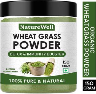 Naturewell Organic Wheat Grass Powder - Vegan| Immunity Booster & Detox