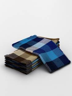 athom TRENDZ Big Checks Cotton Multipurpose Kitchen Towel/Cleaning Cloth Wet and Dry Cotton Cleaning Cloth