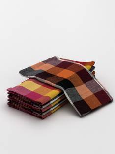 athom TRENDZ Big Checks Multipurpose Kitchen Towel Wet and Dry Cotton Cleaning Cloth