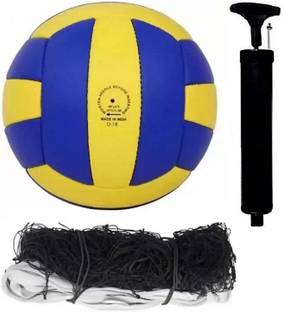 RIDDHI SIDDHI RV3 VOLLEY BALL + NYLON NET + AIR PUMP Volleyball Kit
