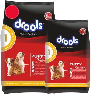 Drools 1.2 kg with Drools 3 kg Chicken and Egg 4.2 kg (2x2.1 kg) Dry Young Dog Food
