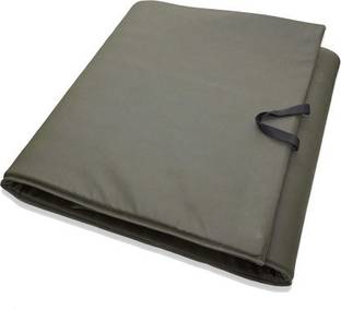 FirstFit 10MM PVC Leather Extra Thick Yoga Mat and Exercise Mat with Carrying Strap Grey 10 mm Yoga Mat