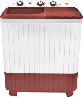 White Westinghouse (Trademark by Electrolux) 7 kg Semi Automatic Top Load Washing Machine White, Maroon