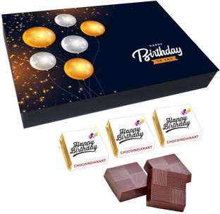 CHOCOINDIANART Super Happy Birthday, 12pcs Delicious Chocolate Gift Box 64, Truffles