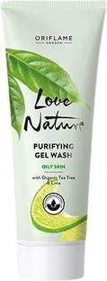Oriflame Love Nature Purifying Gel Wash With Organic Tea Tree & Lime Face Wash