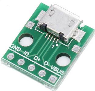 arduino Female Micro USB To DIP 5 pin Board Adapter Converter 2.54mm Male header Pins Micro Controller Board Electronic Hobby Kit