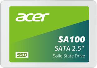Acer SA100 480 GB Laptop Green, White SATA Internal Solid State Drive (SSD) (SA100)