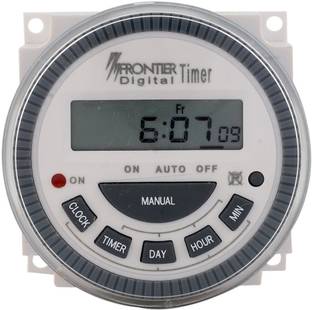Leyden Smart Programmable Electronic Timer Switch 4 - Pin, 230 Volt AC TM619H-2, 30A, 16 ON/OFF Programs Digital Timer (White) Multipurpose Controller