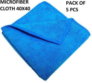 SOMUDEE MICROFIBER CLOTH Set of 5 Piece for Kitchen Soft & Super Absorbent Blue Cloth Napkins