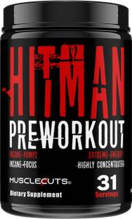 MuscleCuts HITMAN SUPER STRONG PREWORKOUT 31 SERVINGS BCAA