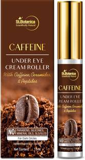 St.Botanica Caffeine Under Eye Cream Roller help to Reduce Dark Circle, Puffiness & Wrinkles