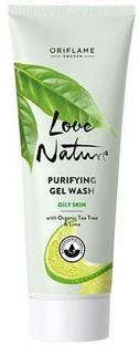 Oriflame LOVE NATURE PURIFYING WASH WITH ORGANIC TEA TREE & LIME ORIGINAL Face Wash