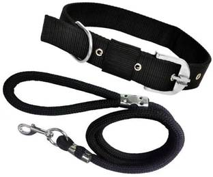SENAPATI Belts Neck and Rope Set (Waterproof, Medium Dog Collar & Leash