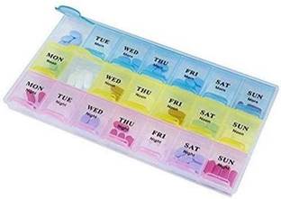 S M CREATION Pill Medicine Organizer Reminder Storage Box for 21 Days or 3 Weeks Manual Pill orgenizar