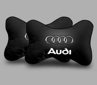 kioni Black Polyester Car Pillow Cushion for Audi