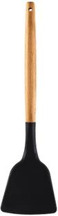 P-PLUS INTERNATIONAL PPLUS_WOOD_SPATULA_BLACK_1 Mixing Spatula