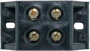 Ovicart 60A 2 Way Bakelite Connector Strip Black Screw Terminal Connection Block 2 Way Bakelite Connector Strip Wire Connector