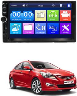AYW 7 INCH Double Din Car Screen Stereo Media Player Audio Video Touch Screen Stereo Full HD with MP3/MP4/MP5/USB/FM Player/WiFi/Bluetooth & Mirror Link Universal Verna 2015 For All Models Car Stereo