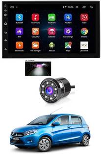 AYW Android Double Din Screen 7 inch Car Media Player with Touch Screen, Mirror Link, Bluetooth, Media Player With Rear Camera Universal Celerio For All Models Car Stereo
