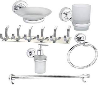 QUXOZO Stainless Steel, Aluminium Bathroom Set