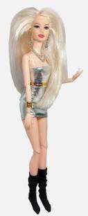 Yunicorn Max Stylish Smart Silver Baby Doll with Foldable Hands & Legs